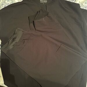 Mandala Black Scrub Set